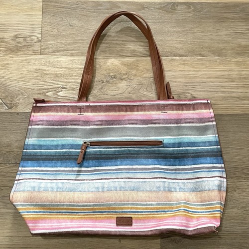 The Sak Pacifica Sunset Stripe Purse Tote Bag Beachy - Picture 2 of 7