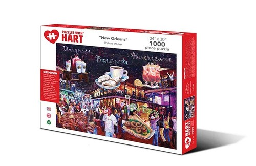 Hart Puzzles New Orleans 1000 Piece Jigsaw Puzzle - 第 2/3 張圖片