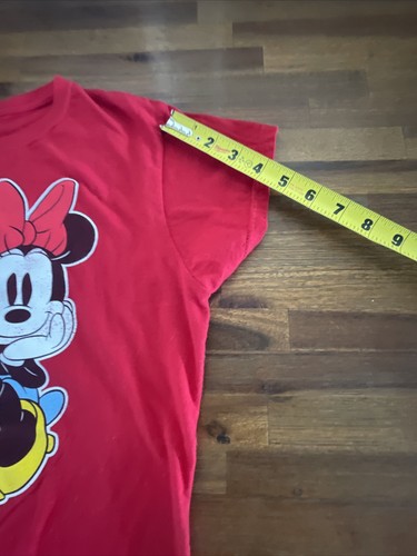 Disney Mickey Mouse T-Shirt Damen rot Minnie Logo Crew Tee Grafik Größe L Large - Bild 8 von 13
