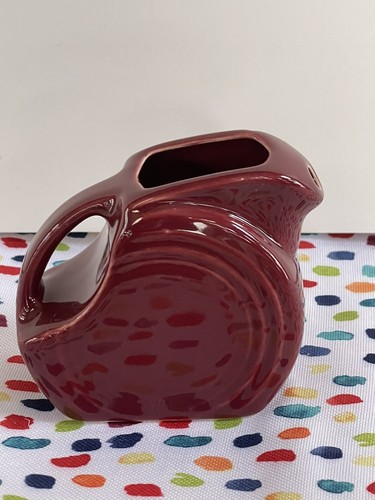 Mini Lanzador de Disco Fiestaware Cinnabar Fiesta Retirado Rojo Profundo - Imagen 2 de 9