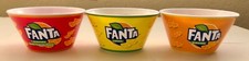 LOTTO PZ. 6 FANTA KUNSTSTOFF SNACKBEHÄLTER IN DREI FARBEN - COCA COLA -