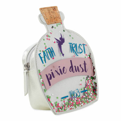 Disney Store Tinker Bell Faith Trust Pixie Dust 1953 Cosmetic Case Bag Glitter