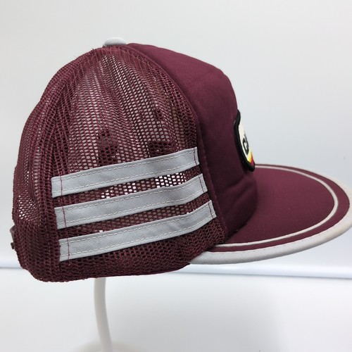 Cashway Hat Vintage Maroon Snapback Trucker Cap Retro Patch - Picture 5 of 13