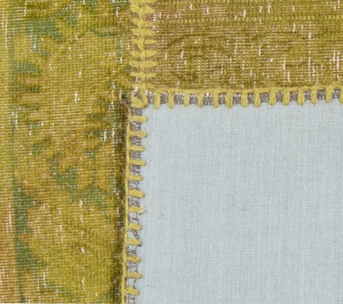 Patchwork Tissés à la Main Tapis Persan 313x218 cm-Orient,Tapis,Rug,Vintage,Vert - Picture 6 of 6