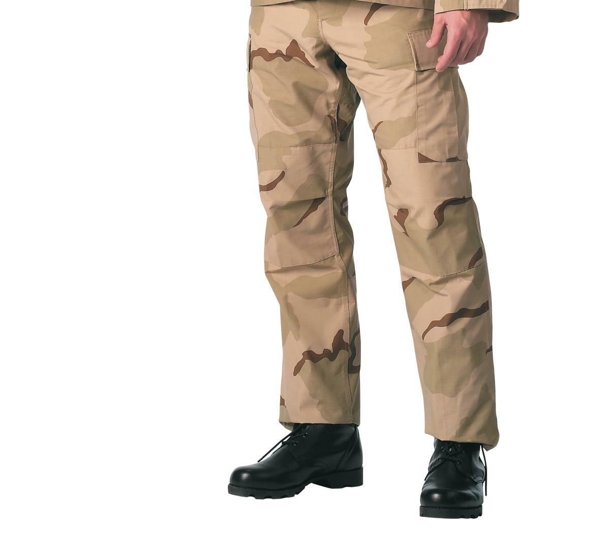 Tri-color Desert BDU Pants, Military Fatigues Tri-color Desert BDU Pants, Military Fatigues