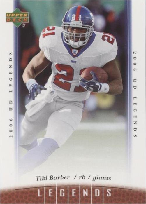 2006 UD Legends Tiki Barber #54 - 1 of 2