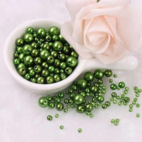150-200Pcs/Pack Mix Size DIY Jewelry Craft 3/4/5/6/8mm Imitation Pearl Colorful - Picture 38 of 64