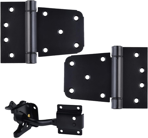 Self-Closing Gate Hardware Kit,1 Pack Self-Locking Gate Latch and 2 Pack 3.5Inch - 第 12/12 張圖片