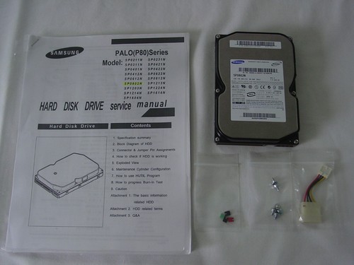 Samsung Spinpoint 80GB Internal IDE 7200RPM 3.5" (SP0802N) HDD