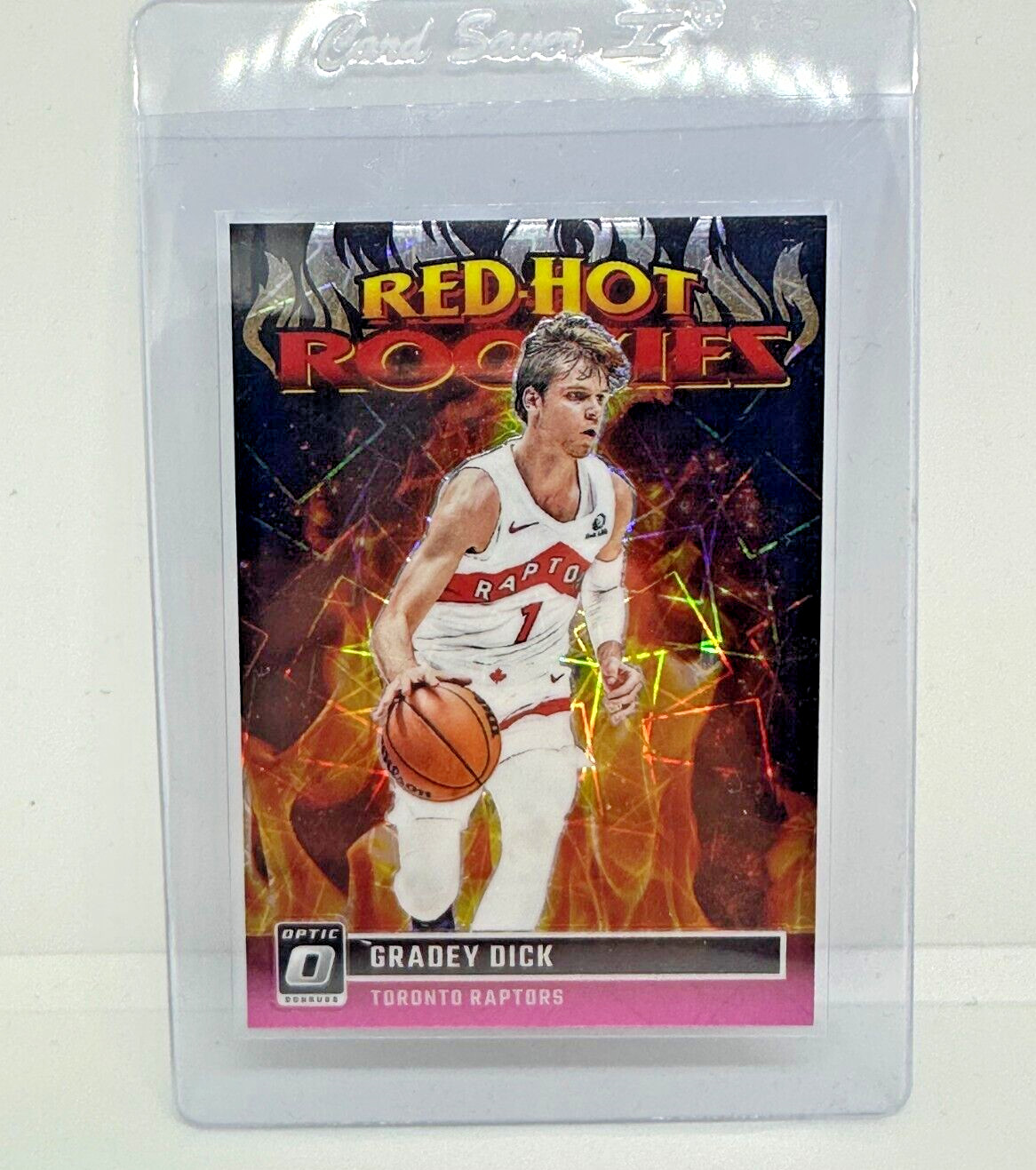 2023-24 Panini Donruss Optic #13 Gradey Dick Red Hot Rookies Pink Velocity /79