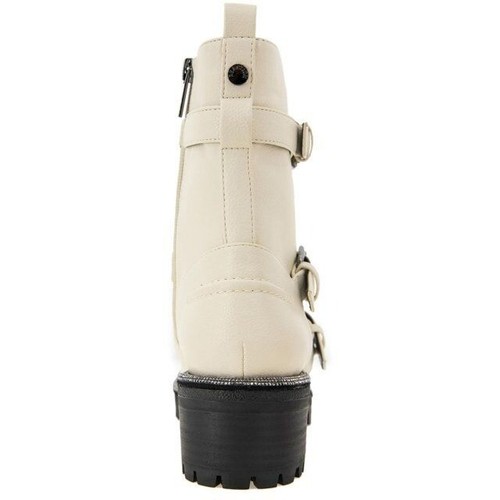 Kenneth Cole Reaction Women’s Tate Faux Leather Rhinestone Boots Ecru NWB - Bild 3 von 4