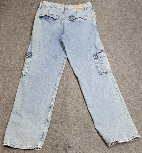 Rails Jeans Womens 31 Light Wash Cargo Relaxed Fit Boyfriend Y2K Streetwear - Picture 3 of 14