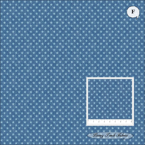 NORTCOTT, SINGIN' THE BLUES", PATRIOTISCH, JEANS, STARS, PREIS VON 1/2 YD & PANEL - Bild 7 von 15