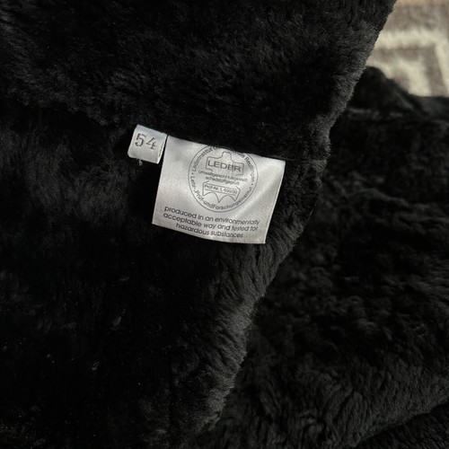 Christ Real Leather Men's Black Shearling Coat Jacket Size XL - Picture 8 of 10