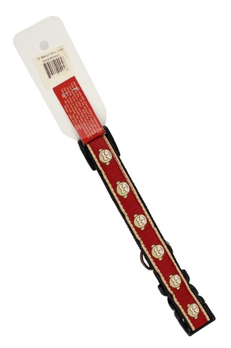 NEW GOOD DOG HEMP CANVAS COLLAR Medium 12-20" Monkey Red M Organic Cotton - Picture 3 of 11