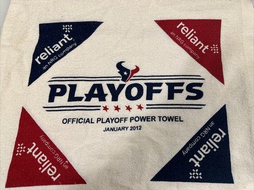 2012 WILDCARD HOUSTON TEXANS BENGALS 1ST PLAYOFF POWER TOWEL RELIANT NRG NEW
