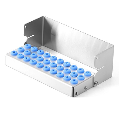 Dental Bur Holder Block Disinfection Box Stainless Steel 4/6/8/10/15/24/30 Hole - Picture 41 of 41