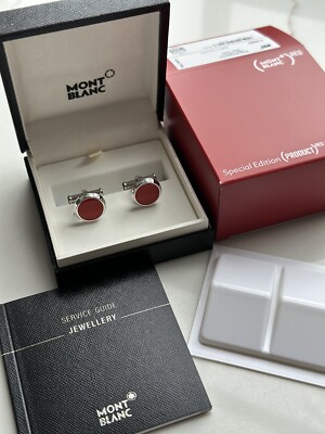 MONTBLANC シルバー レッド カフリンクス Cufflinks Meisterstück Red - Montblanc® US