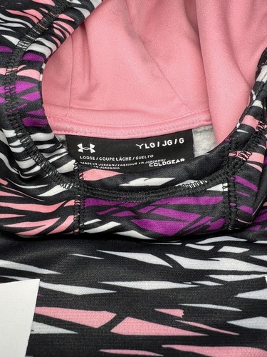 Under Armor Girls Loose Fit Long Sleeve Hoodie VGC - Picture 3 of 3