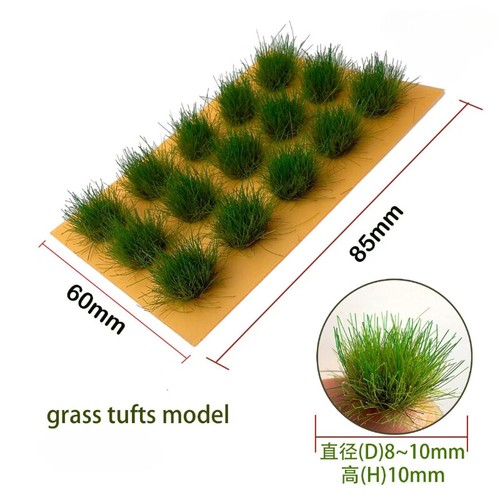 Miniatures Season Crops HO/OO Scale Lawn Grass Clusters Grassland Plants Scenery - Picture 10 of 14