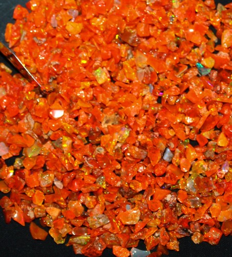 Opale arancione grezzo naturale etiope arancio lucido opale AAA 4/6 mm lotto 100 pezzi - Foto 11 di 12