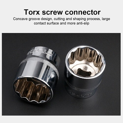 1/2" Universal Drive Metric Socket Set 21Pcs - 8-36mm 12-Point Spline CR-V UK - Picture 9 of 12