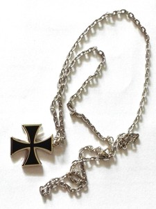 mit Kugelkette Iron Cross Anhänger Eisernes Kreuz Halskette