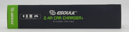 Esoulk 2.4A Dual USB Car charger, With 5ft USB A to C Fast Charging Cable - Picture 5 of 8