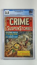 Crime Suspenstories #15 CGC 3.5 OW/W 1953 Pre Code Horror Johnny Craig Cover VG