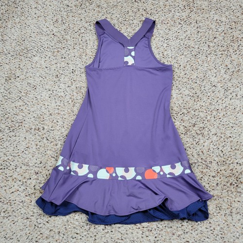 Adidas Dress Girls 13-14 Youth Purple Athletic Ruffle Tennis Golf Outdoors Kids - Picture 10 of 11