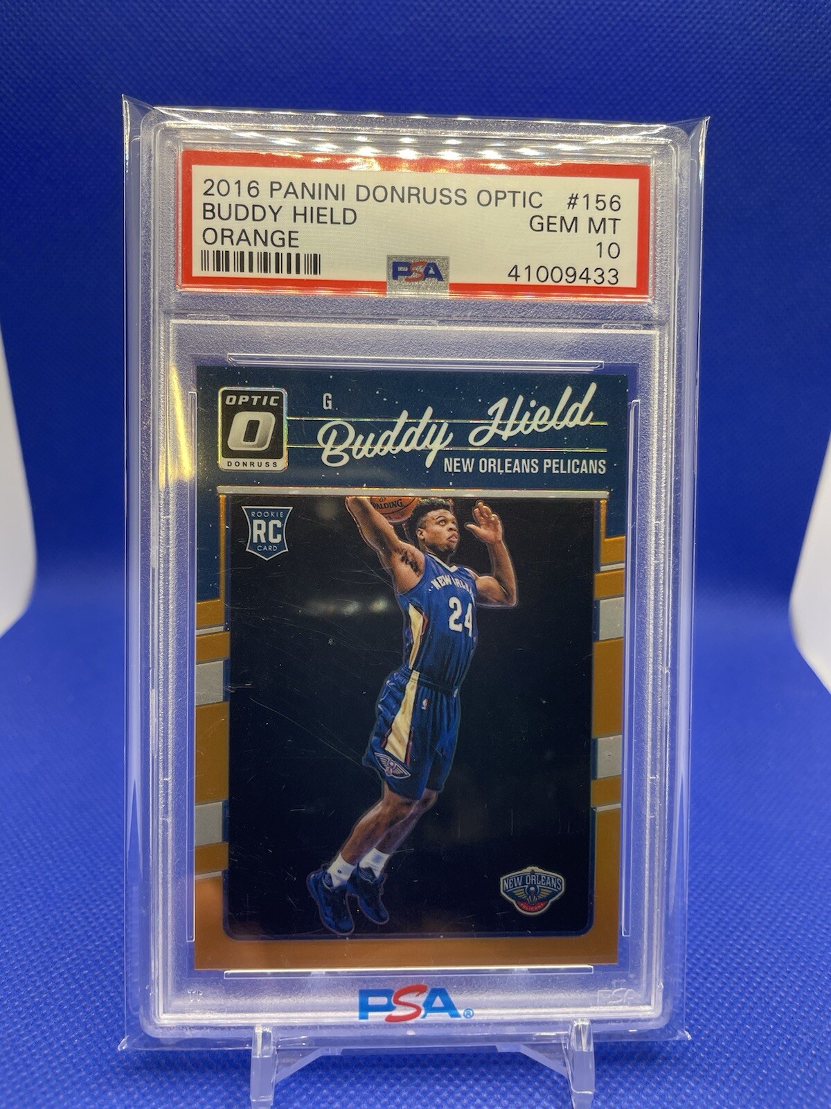Buddy Hield 2016-17 Panini Donruss Optic /199 PSA 10 Orange Prizm Rookie RC #156