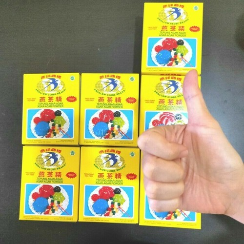 Agar-Agar Powder Swallow Globe Gelatin Jelly Halal Since 1971 LEGEND 12pcsx7gr - Picture 4 of 5