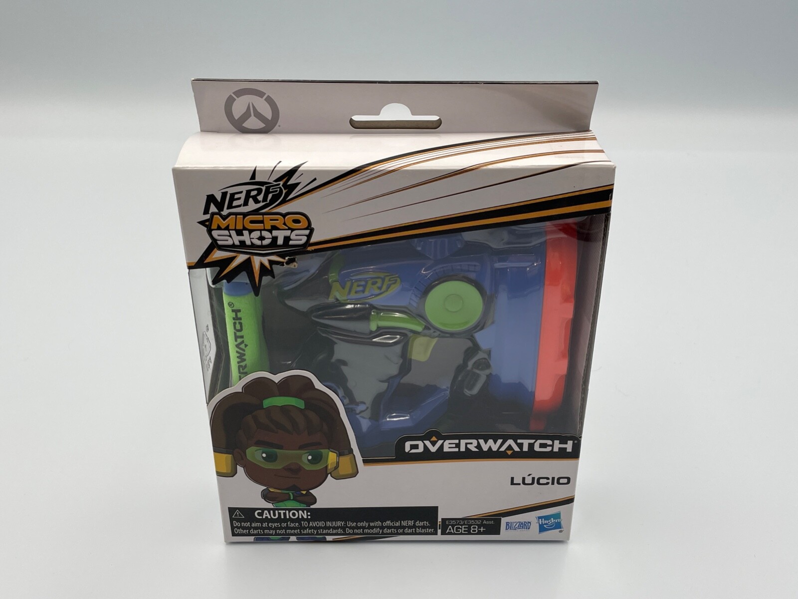 Nerf Micro Shots Overwatch Lucio Dart Gun Blaster 2018 Blizzard NIB Sealed