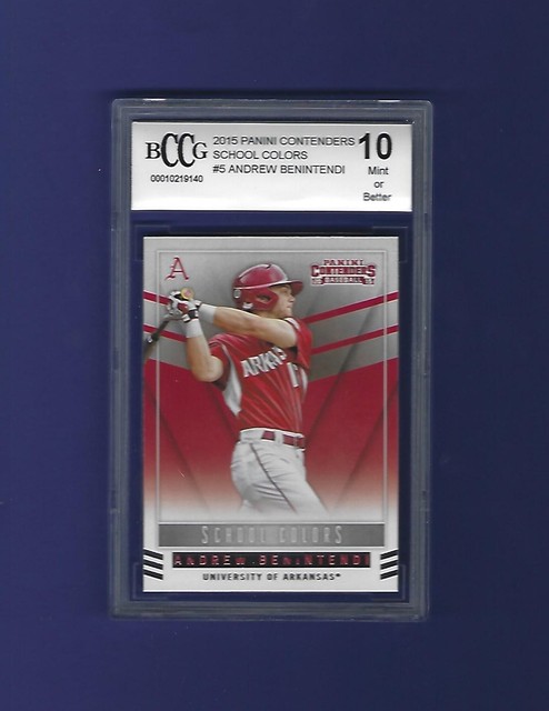 2015 Panini Contenders School Colors Andrew Benintendi Rookie Card BGS/BCCG 10 | eBay