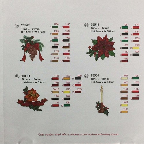 Christmas Splendor Embroidery Designs Card for Husqvarna Viking Machines - Picture 3 of 9