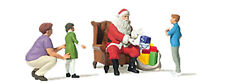 Preiser 10763 Weihnachtsmann im Sessel mit Mutter + Kinder Figurenpackung HO NEU