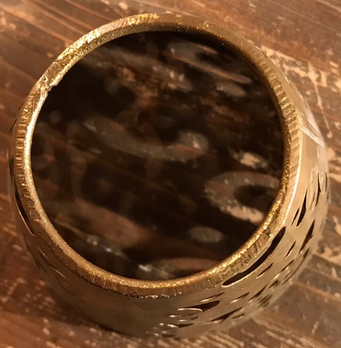 "Lámpara portavelas de metal Tealight con pantalla y prismas transparentes de 15""" - Imagen 9 de 10