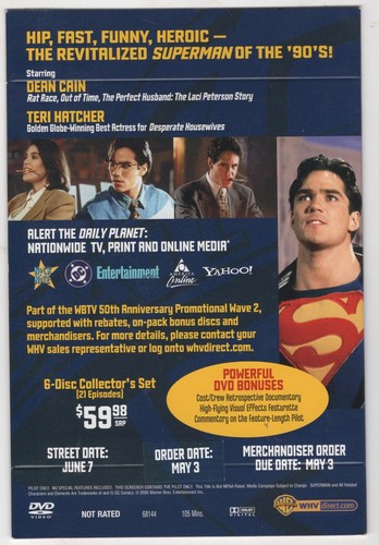 Lois & Clark: New Adventures of Superman (Rare DVD Screener of Pilot Episode) - Picture 2 of 2