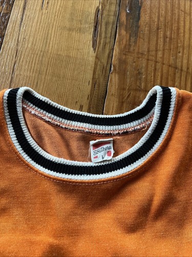 1950s vintage chain stitch embroidered Southern Athletics Shirt Size L - Picture 7 of 12