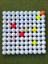 100 Used Titleist, Callaway, Bridgestone, Vice, Nike, Taylor Made Golf Balls