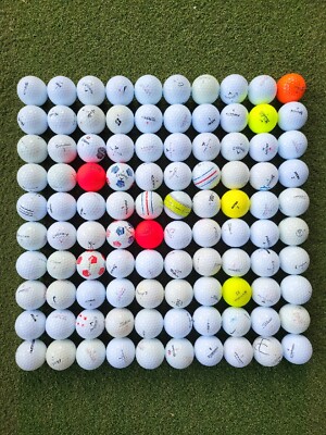 100 Used Titleist, Callaway, Bridgestone, Vice, Nike, Taylor Made Golf Balls  