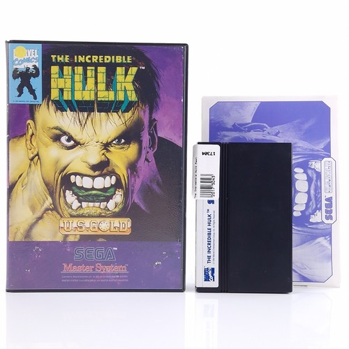Sega Master System Spiel : The Incredible Hulk - OVP Anl Modul PAL MS Cartridge - Bild 1 von 7