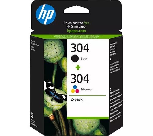 Original HP 304 / 304XL Black / Colour Ink Cartridges for Deskjet 2620 Printers - Picture 4 of 9