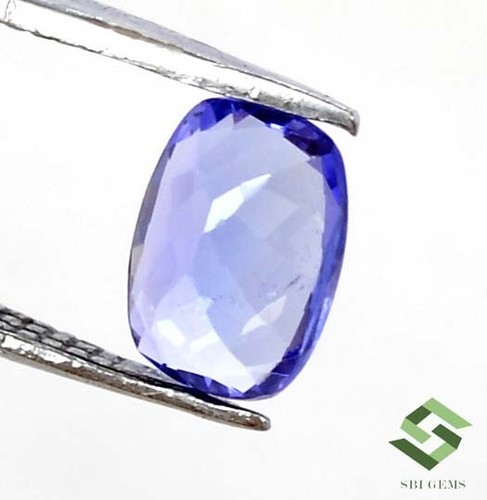 7x5 mm Certified Natural Tanzanite Cushion Cut 0.80 CTS Faceted Loose Gemstone - Picture 6 of 6