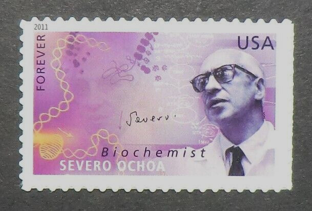 4544 MNH 2011 FCF Severo Ochoa Biochemist synthesized RNA Nobel genetics DNA