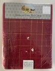 Christmas Holiday Tablecloth 60 x 84 Red And Gold Cotton New In Package