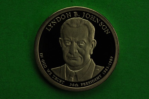 2015-S GEM Proof (Lyndon B Johnson) camafeo profundo dólar presidencial de Estados Unidos - Imagen 1 de 2