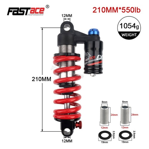 Motorcycle Shock Absorber MTB Bicycle Rear Suspension 190-240mm Spring Shock - Picture 33 of 36