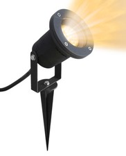 LED Garden Ground Spike Light Wall Mount IP65 GU10 Adjustable Warm or Cool White