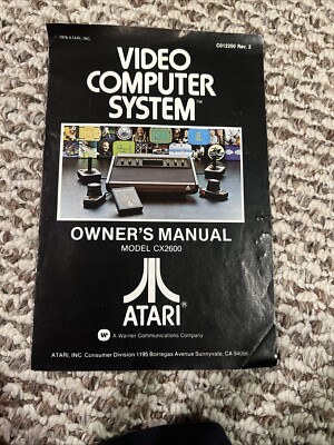 Atari 2600 1978 Video Computer System Manual | eBay